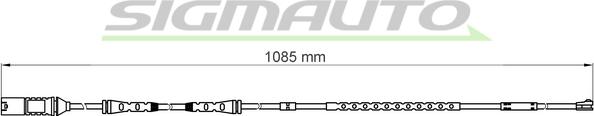 SIGMAUTO WI0677 - Предупредителен контактен сензор, износване на накладките vvparts.bg