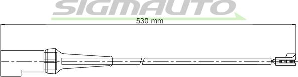 SIGMAUTO WI0798 - Предупредителен контактен сензор, износване на накладките vvparts.bg