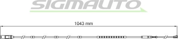 SIGMAUTO WI0752 - Предупредителен контактен сензор, износване на накладките vvparts.bg