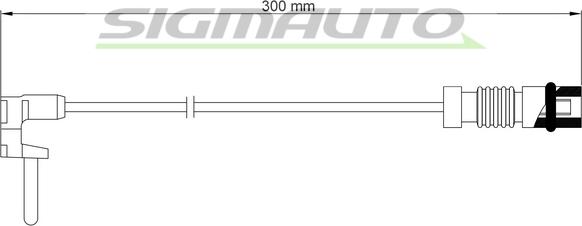 SIGMAUTO WI0760 - Предупредителен контактен сензор, износване на накладките vvparts.bg