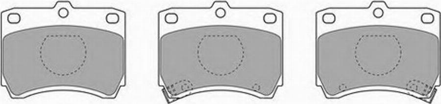 Simer 496 - Комплект спирачно феродо, дискови спирачки vvparts.bg