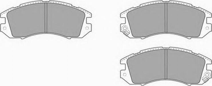 Simer 544 - Комплект спирачно феродо, дискови спирачки vvparts.bg