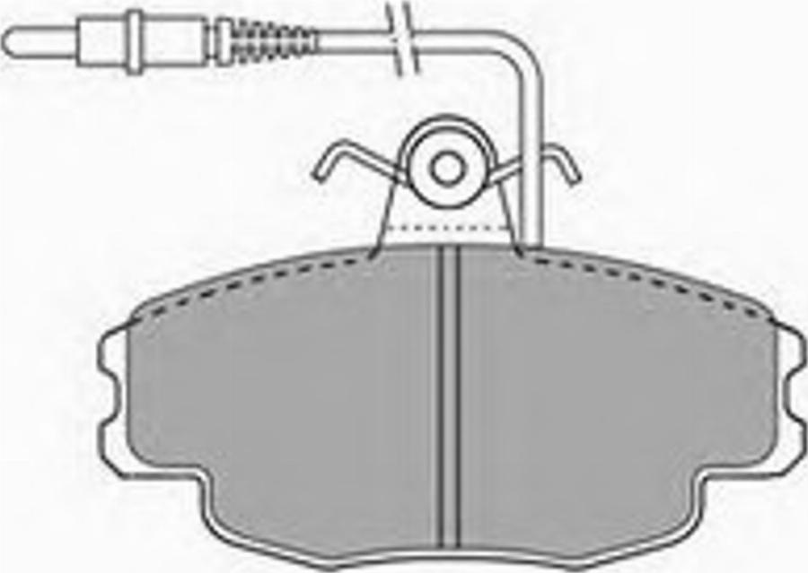 Simer 508 - Комплект спирачно феродо, дискови спирачки vvparts.bg