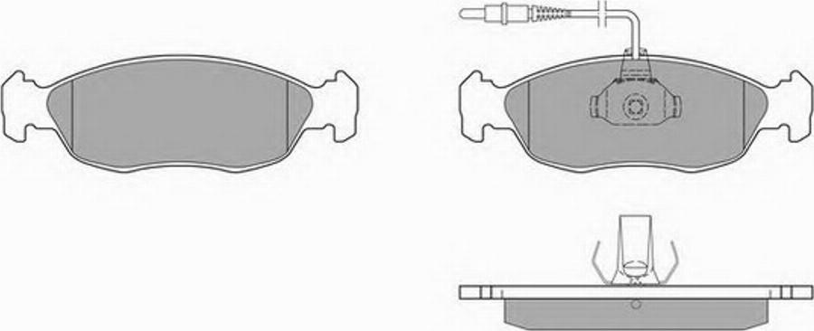 Simer 601 - Комплект спирачно феродо, дискови спирачки vvparts.bg