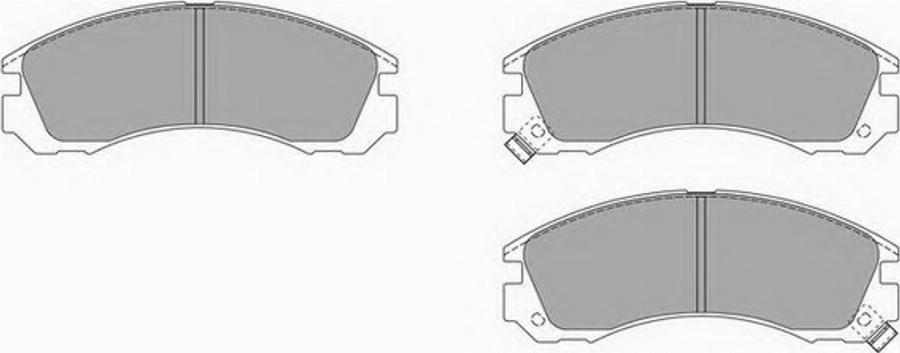 Simer 615 - Комплект спирачно феродо, дискови спирачки vvparts.bg