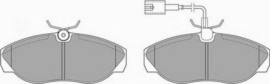 Simer 6101 - Комплект спирачно феродо, дискови спирачки vvparts.bg