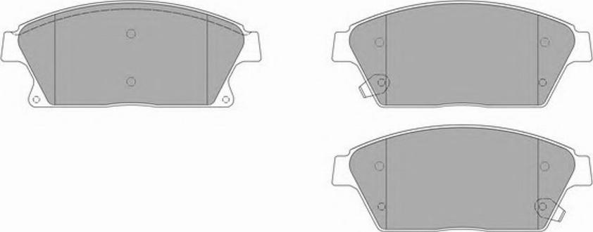 Simer 1079 - Комплект спирачно феродо, дискови спирачки vvparts.bg