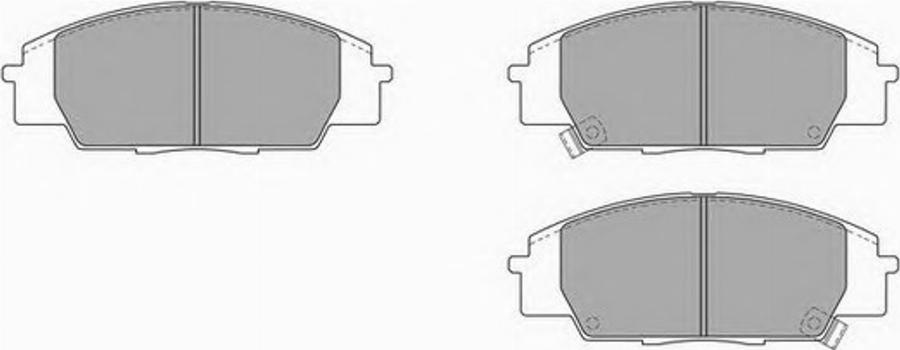 Simer 861 - Комплект спирачно феродо, дискови спирачки vvparts.bg