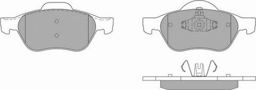 Simer 834.1 - Комплект спирачно феродо, дискови спирачки vvparts.bg