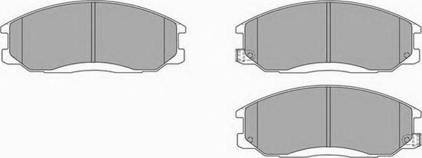 Simer 876 - Комплект спирачно феродо, дискови спирачки vvparts.bg