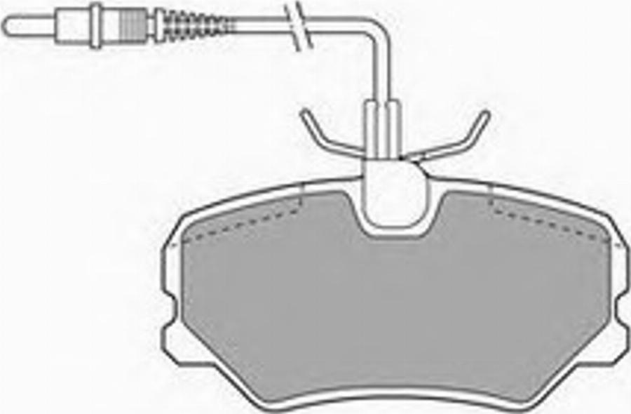 Simer 382.1 - Комплект спирачно феродо, дискови спирачки vvparts.bg