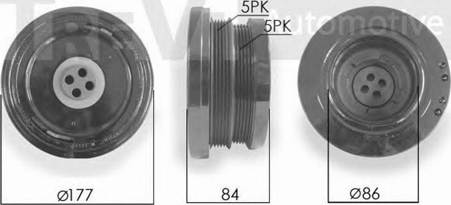 S&K SK488174 - Ремъчна шайба, колянов вал vvparts.bg