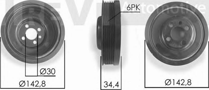 S&K SK0810821 - Ремъчна шайба, колянов вал vvparts.bg