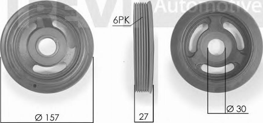 S&K SK769880 - Ремъчна шайба, колянов вал vvparts.bg