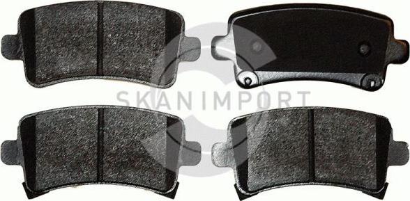 SKANIMPORT BHO 8368 - Комплект спирачно феродо, дискови спирачки vvparts.bg