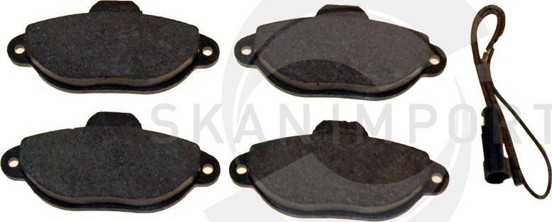 SKANIMPORT BVP 1001 - Комплект спирачно феродо, дискови спирачки vvparts.bg