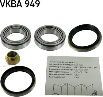 SKF VKBA 949 - Комплект колесен лагер vvparts.bg