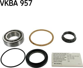 SKF VKBA 957 - Комплект колесен лагер vvparts.bg