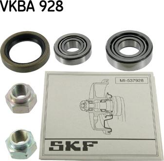 SKF VKBA 928 - Комплект колесен лагер vvparts.bg