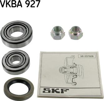 SKF VKBA 927 - Комплект колесен лагер vvparts.bg