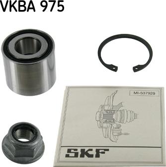 SKF VKBA 975 - Комплект колесен лагер vvparts.bg