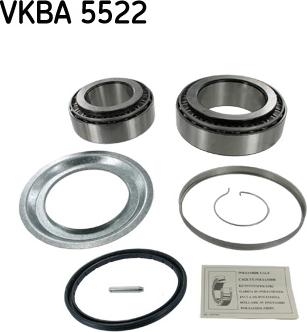 SKF VKBA 5522 - Комплект колесен лагер vvparts.bg