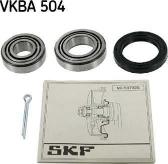 SKF VKBA 504 - Комплект колесен лагер vvparts.bg