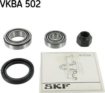 SKF VKBA 502 - Комплект колесен лагер vvparts.bg