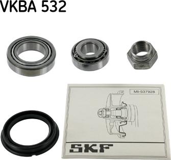 SKF VKBA 532 - Комплект колесен лагер vvparts.bg