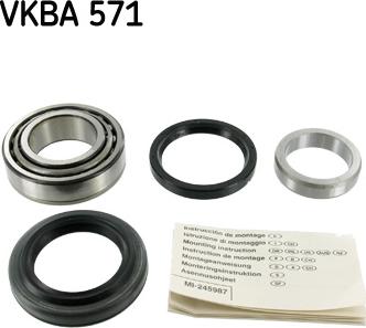 SKF VKBA 571 - Комплект колесен лагер vvparts.bg