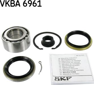 SKF VKBA 6961 - Комплект колесен лагер vvparts.bg