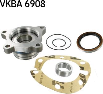 SKF VKBA 6908 - Комплект колесен лагер vvparts.bg