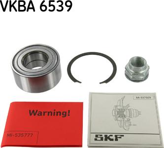 SKF VKBA 6539 - Комплект колесен лагер vvparts.bg