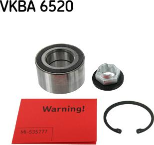 SKF VKBA 6520 - Комплект колесен лагер vvparts.bg