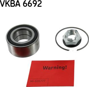 SKF VKBA 6692 - Комплект колесен лагер vvparts.bg