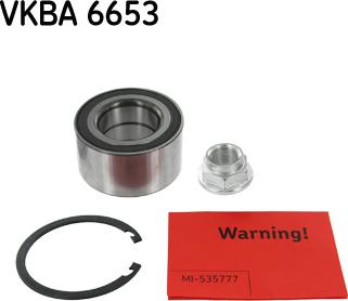 SKF VKBA 6653 - Комплект колесен лагер vvparts.bg