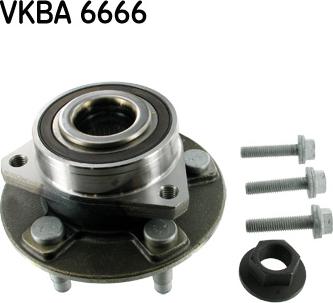 SKF VKBA 6666 - Комплект колесен лагер vvparts.bg