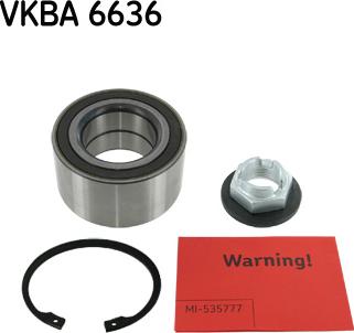 SKF VKBA 6636 - Комплект колесен лагер vvparts.bg