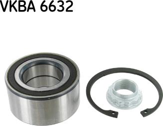 SKF VKBA 6632 - Комплект колесен лагер vvparts.bg