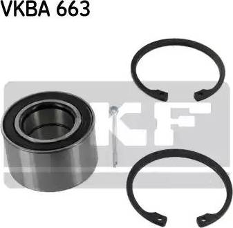 SKF VKBA 663 - Комплект колесен лагер vvparts.bg