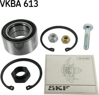 SKF VKBA 613 - Комплект колесен лагер vvparts.bg