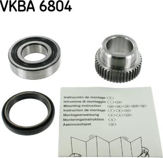 SKF VKBA 6804 - Комплект колесен лагер vvparts.bg