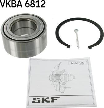 SKF VKBA 6812 - Комплект колесен лагер vvparts.bg