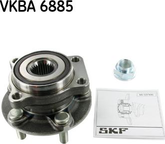 SKF VKBA 6885 - Комплект колесен лагер vvparts.bg