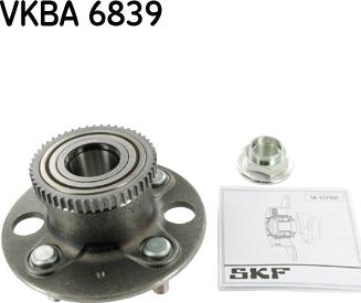 SKF VKBA 6839 - Комплект колесен лагер vvparts.bg