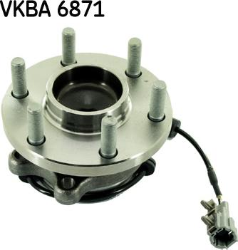 SKF VKBA 6871 - Комплект колесен лагер vvparts.bg