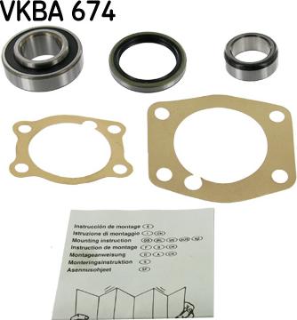 SKF VKBA 674 - Комплект колесен лагер vvparts.bg