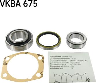 SKF VKBA 675 - Комплект колесен лагер vvparts.bg