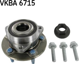 SKF VKBA 6715 - Комплект колесен лагер vvparts.bg