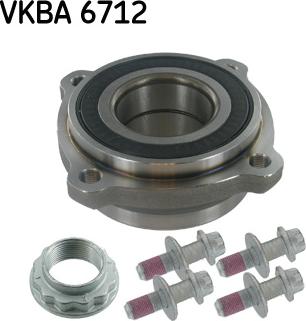 SKF VKBA 6712 - Комплект колесен лагер vvparts.bg